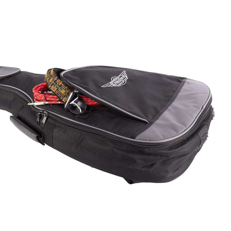 -Crossfire Standard Padded Dreadnought Acoustic Guitar Gig Bag (Black)-Living Music
