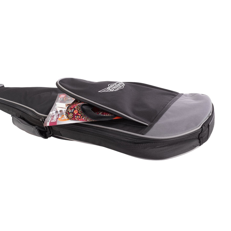 -Crossfire Standard Padded Electric Bass Guitar Gig Bag (Black)-Living Music