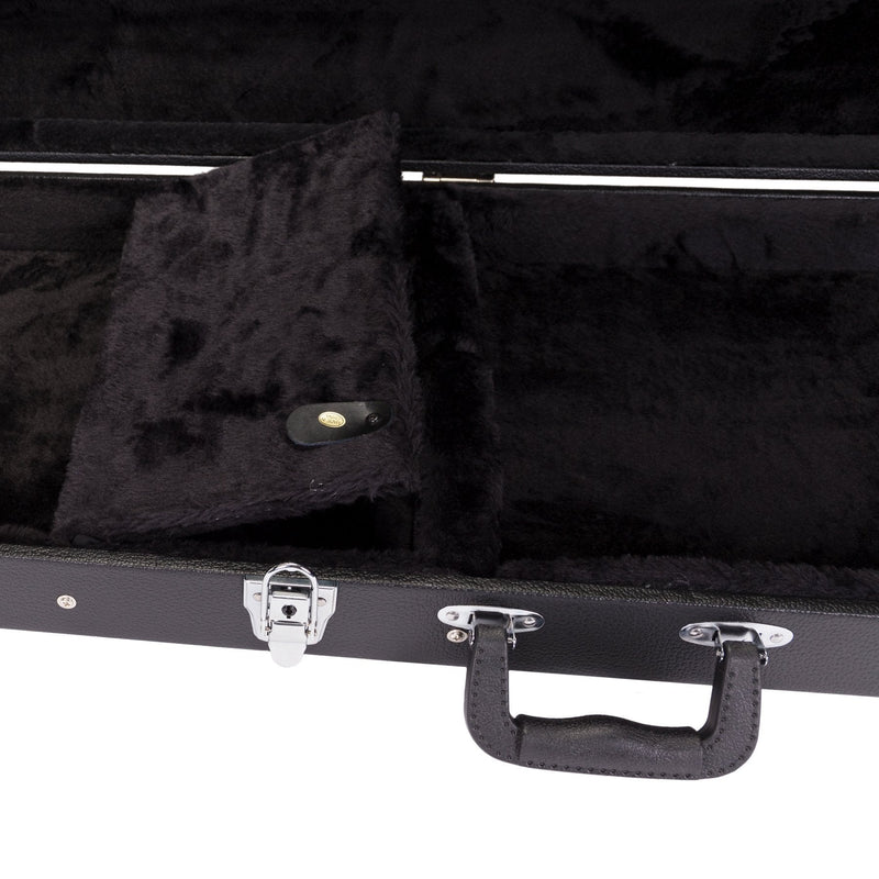 -Crossfire Standard Rectangular ST and TE-Style Electric Guitar Hard Case (Black)-Living Music