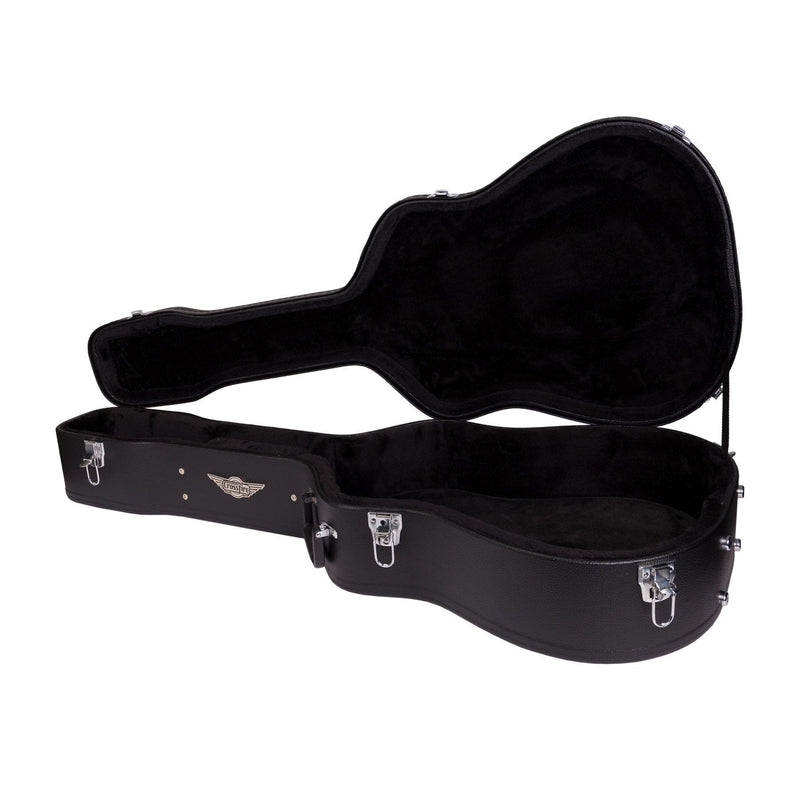 -Crossfire Standard Shaped 12-String Acoustic Guitar Hard Case (Black)-Living Music