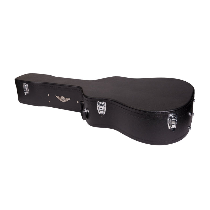 -Crossfire Standard Shaped 12-String Acoustic Guitar Hard Case (Black)-Living Music