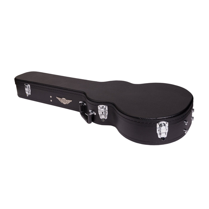 -Crossfire Standard Shaped LP-Style Electric Guitar Hard Case (Black)-Living Music