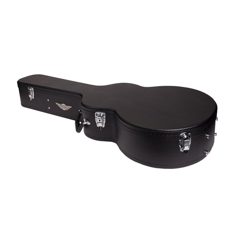 -Crossfire Standard Shaped Small Body Acoustic Guitar Hard Case (Black)-Living Music