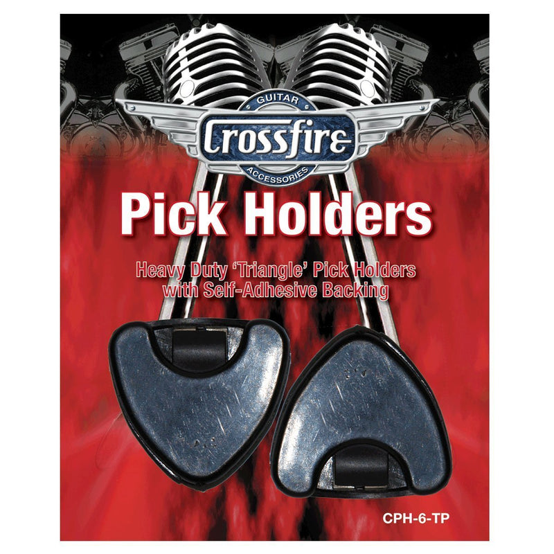 CPH-6-TP-Crossfire Stick On Guitar Pick Holder (2 Pack)-Living Music