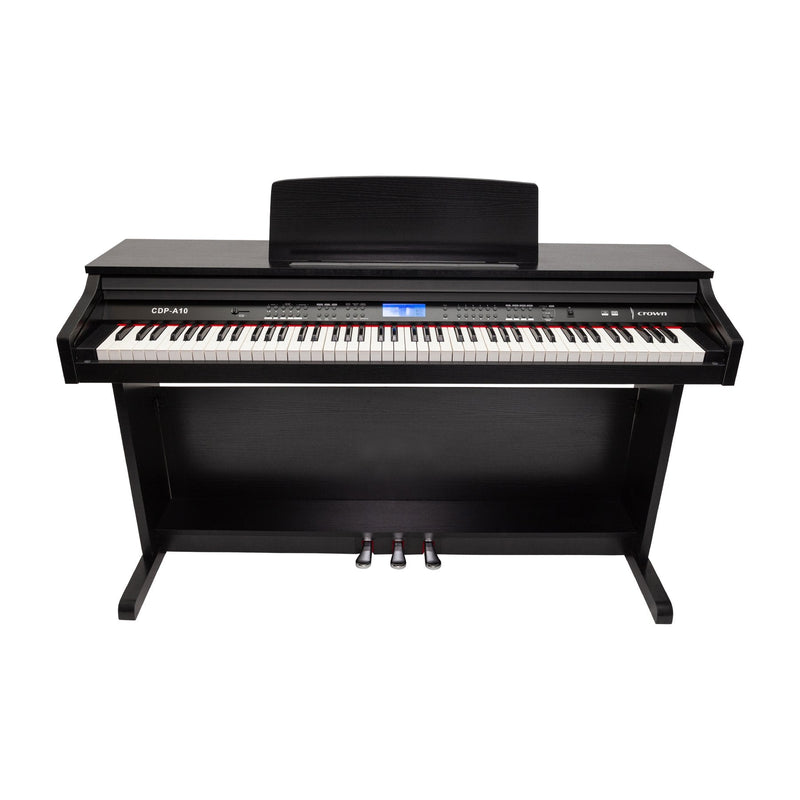 -Crown A10 88-Key Touch Responsive Digital Piano (Black)-Living Music