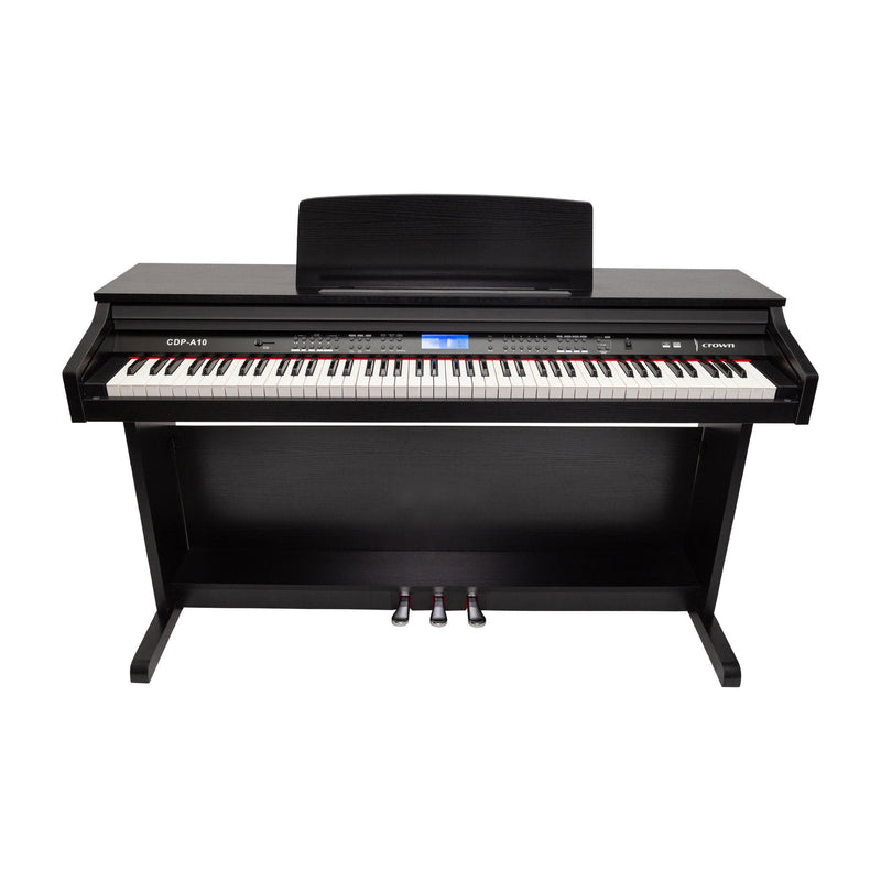 CDP-A10-BLK-Crown A10 88-Key Touch Responsive Digital Piano (Black)-Living Music