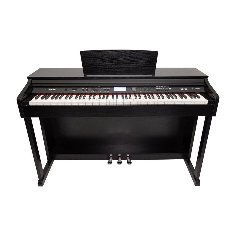 CDP-A20-BLK-Crown A20 88-Key Touch Responsive Digital Piano (Black)-Living Music