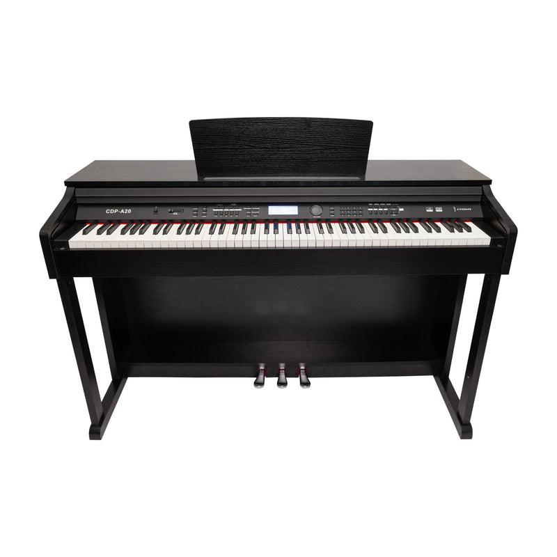 -Crown A20 88-Key Touch Responsive Digital Piano (Black)-Living Music