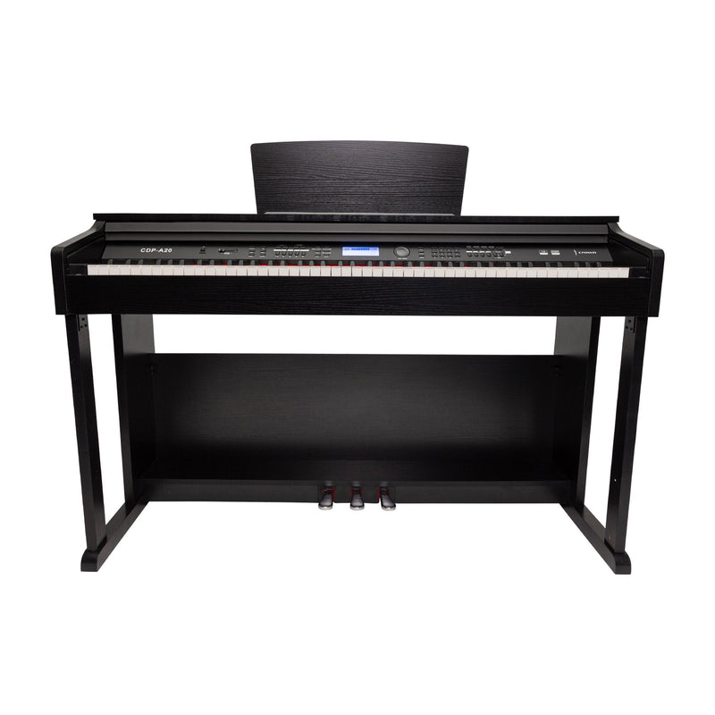 -Crown A20 88-Key Touch Responsive Digital Piano (Black)-Living Music