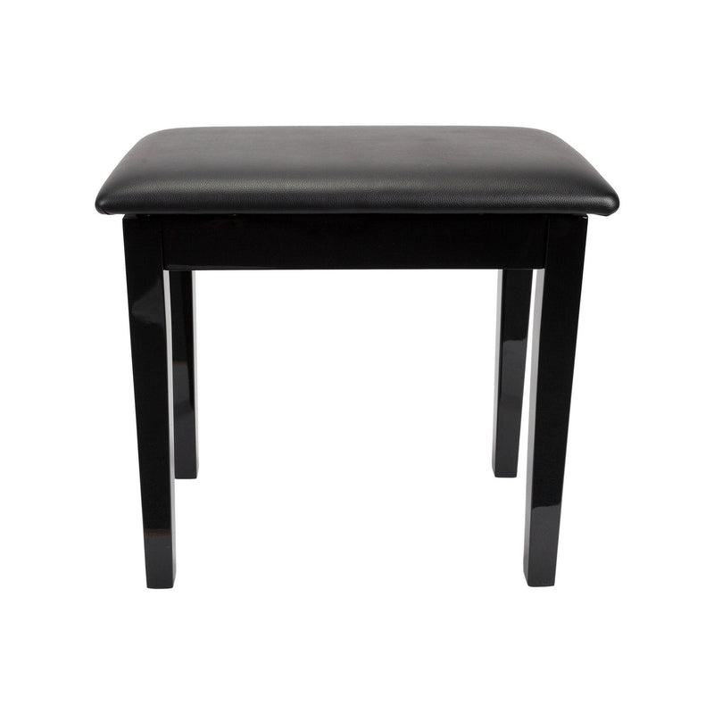CPS-2S-BLK-Crown Compact Piano Stool with Storage Compartment (Black)-Living Music