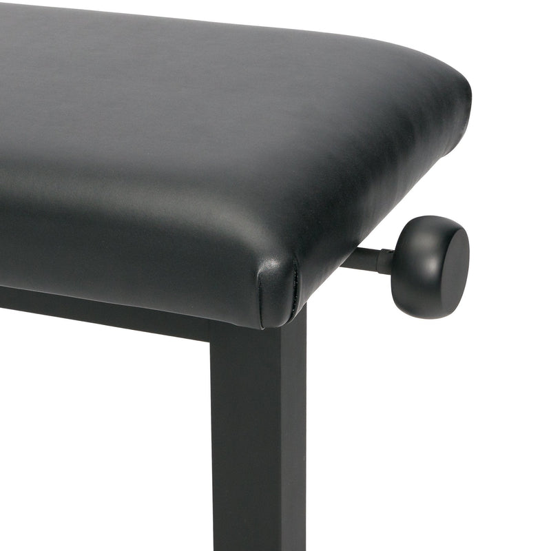 CPS-9P-BLK-Crown Hydraulic Height Adjustable Piano Stool (Black)-Living Music