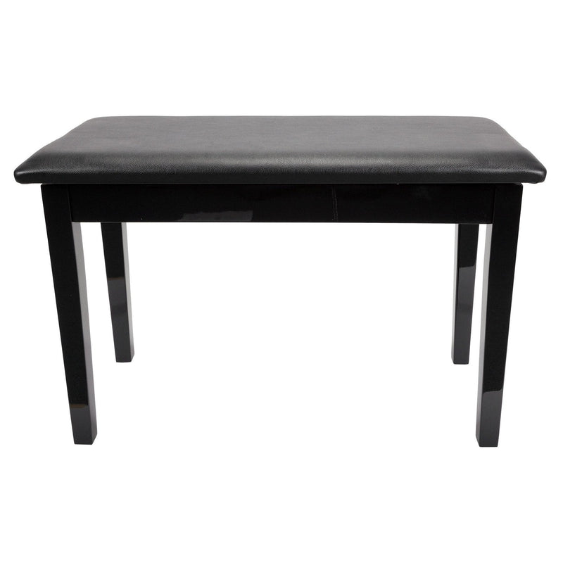 CPS-1C-BLK-Crown Standard Duet Piano Stool with Storage Compartment (Black)-Living Music