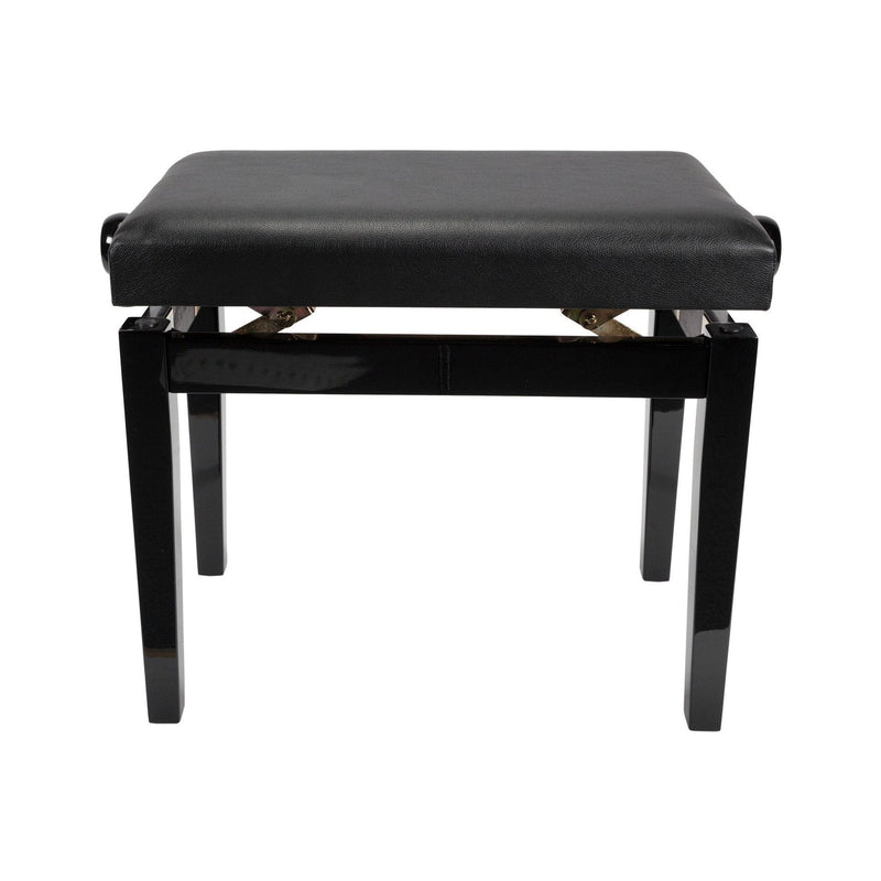 CPS-3A-BLK-Crown Standard Height Adjustable Piano Stool (Black)-Living Music