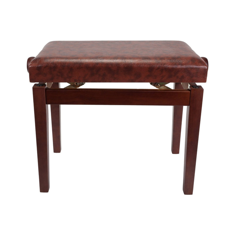 -Crown Standard Height Adjustable Piano Stool (Walnut)-Living Music