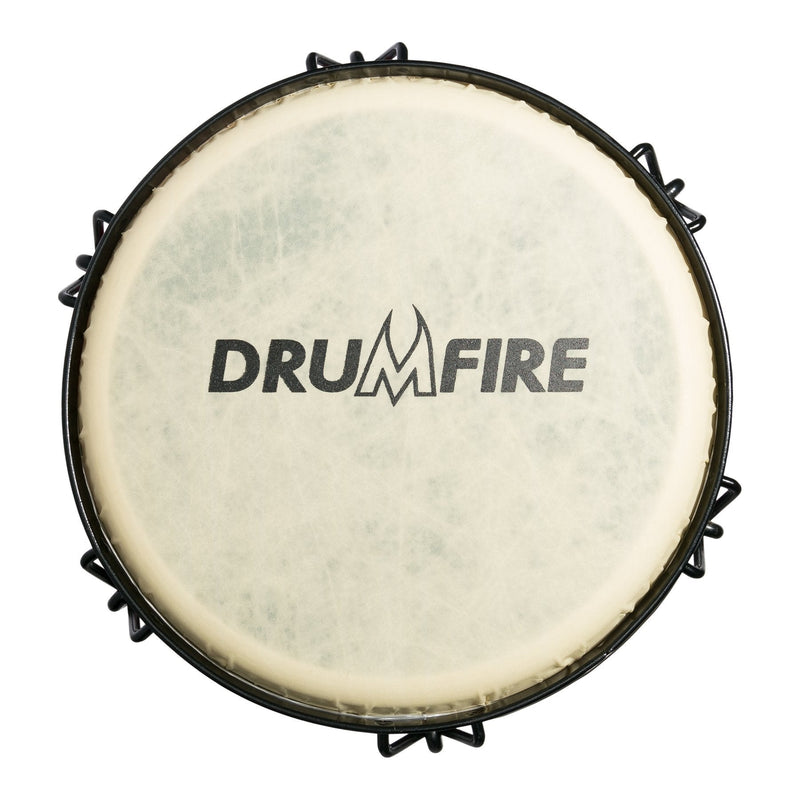 DFP-D1064-MUC-Drumfire 10" Tuneable Synthetic Head Djembe (Multicolour)-Living Music