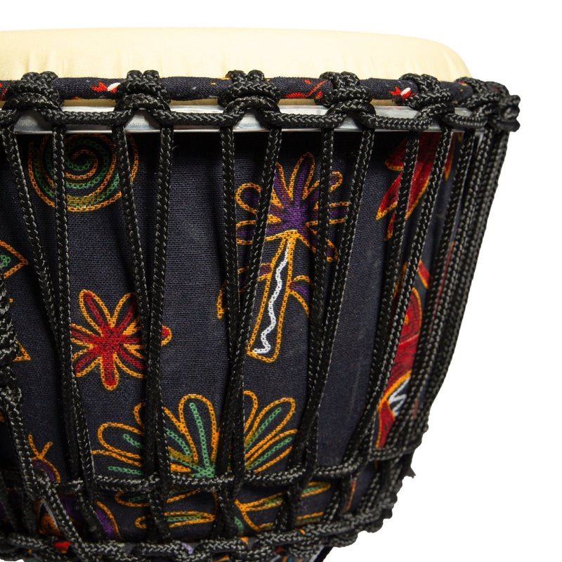 DFP-RD1266-MUC-Drumfire 12" Synthetic Head Rope Djembe (Multicolour)-Living Music