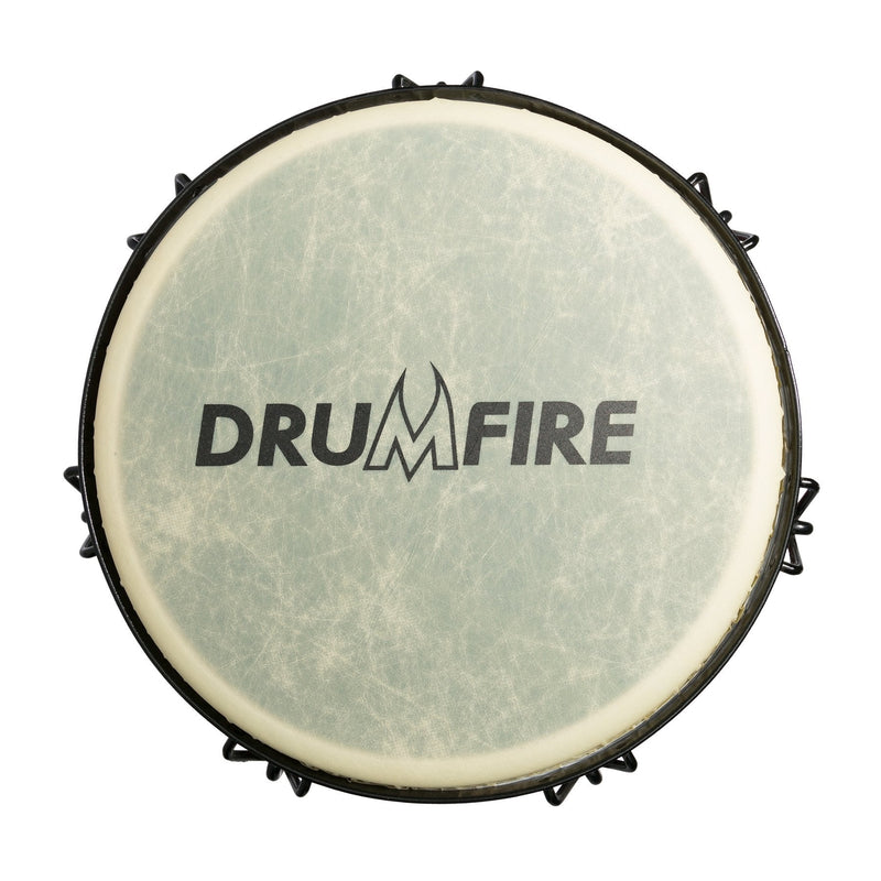 DFP-D1264-MUC-Drumfire 12" Tuneable Synthetic Head Djembe (Multicolour)-Living Music