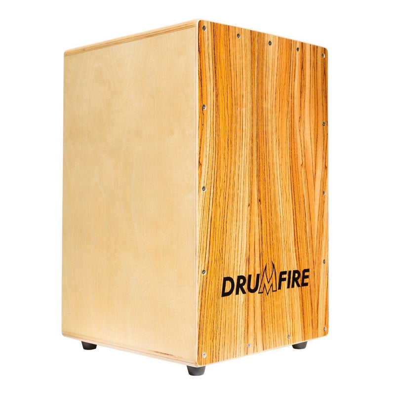 DFP-BMM-NST-Drumfire Ebenaceae Front Wooden Cajon-Living Music