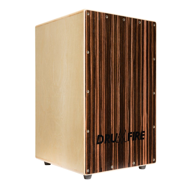 -Drumfire Ebony Front Wooden Cajon-Living Music
