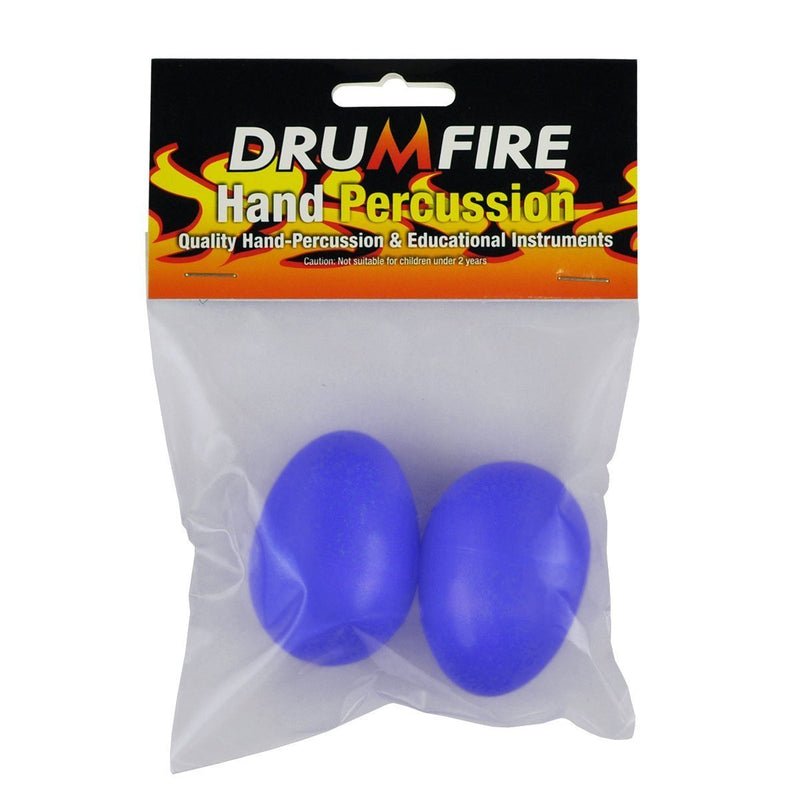 DFP-ESK-BLU-Drumfire Egg Shaker Pair (Blue)-Living Music