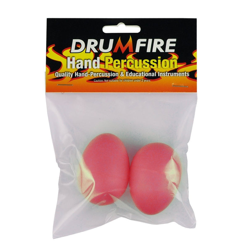 DFP-ESK-RED-Drumfire Egg Shaker Pair (Red)-Living Music