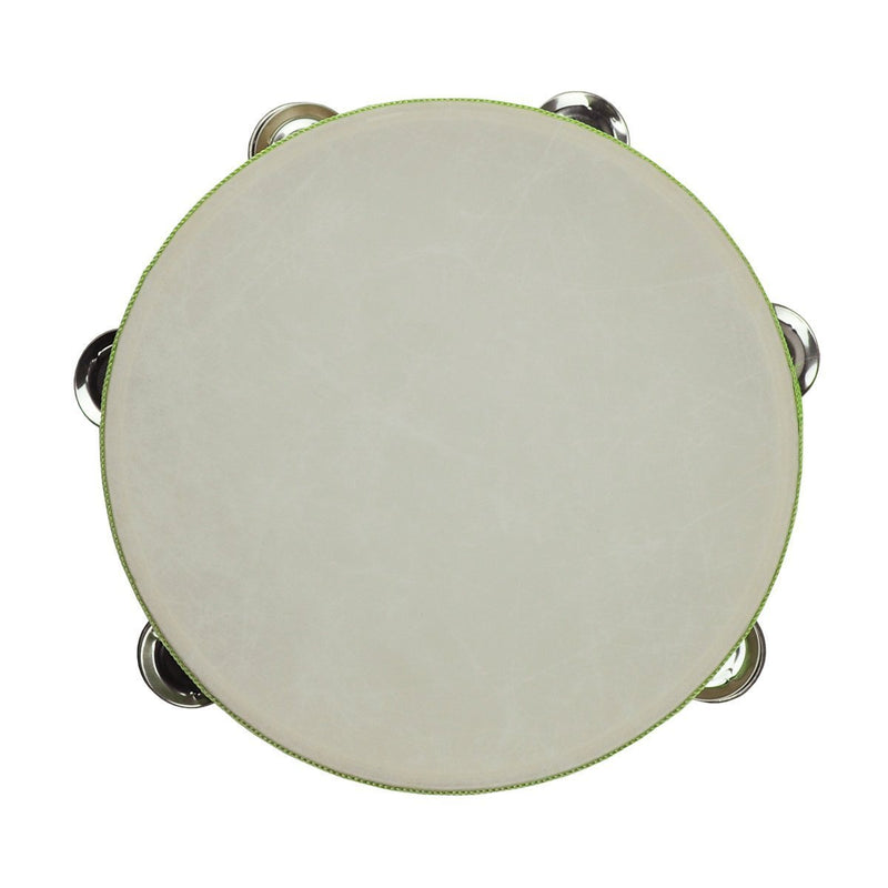 -Drumfire Headed Wooden Tambourine (9")-Living Music