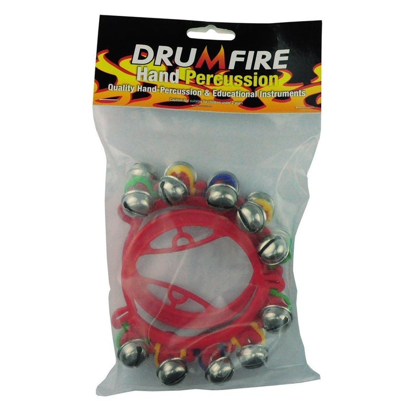 DFP-HBG10-RED-Drumfire Junior Hand Bells (Red)-Living Music