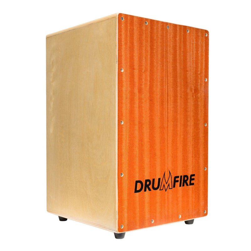 DFP-SBL-NST-Drumfire Sapele Front Wooden Cajon-Living Music