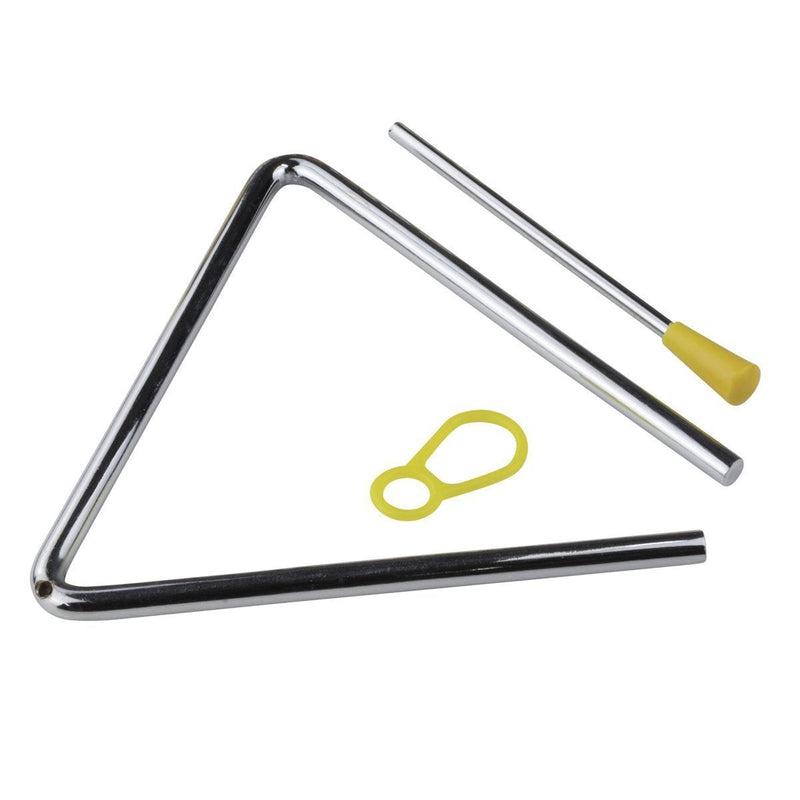 -Drumfire Triangle with Striker (6")-Living Music