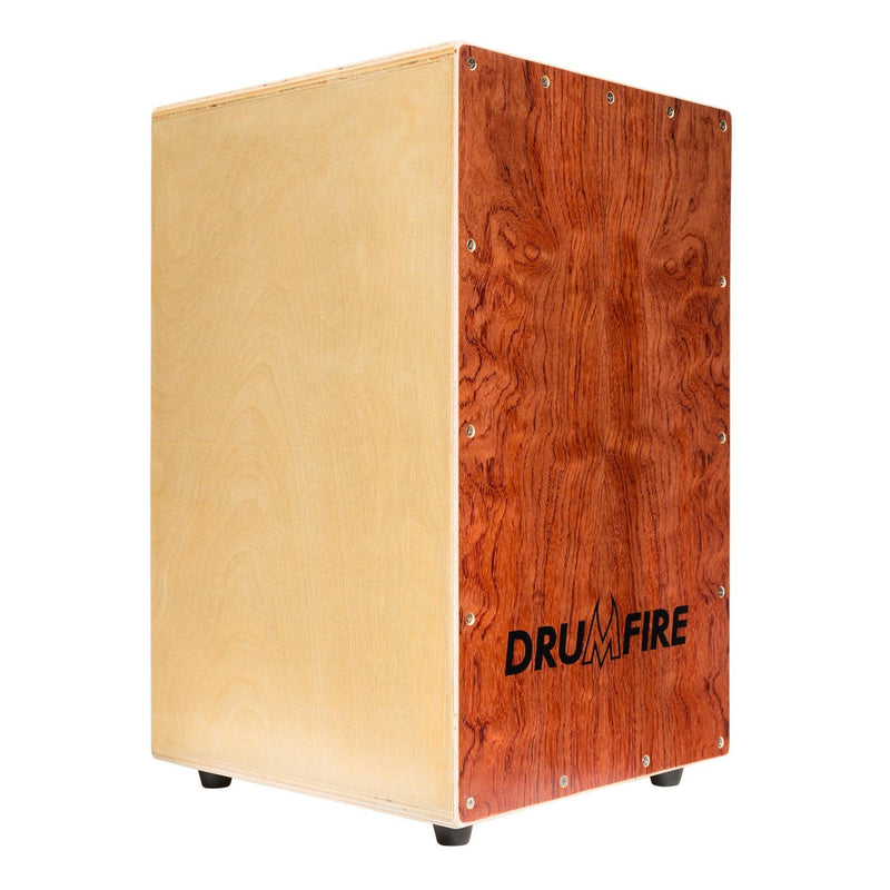 DFP-HL-NST-Drumfire Yellow Rosewood Front Wooden Cajon-Living Music