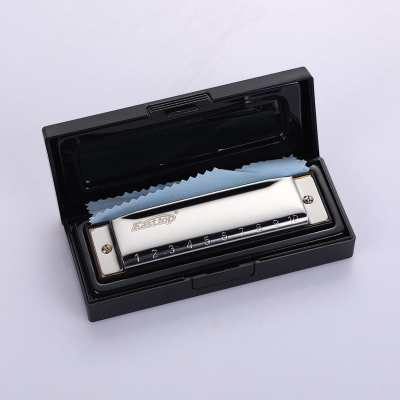 -East Top 10 Hole Diatonic Harmonica Beginners Kids C-Living Music
