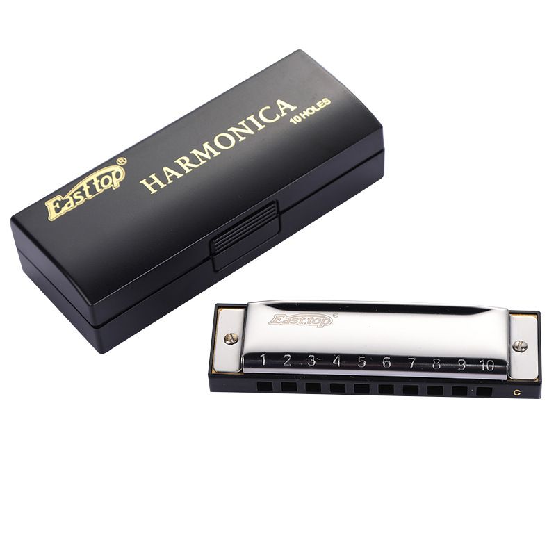 -East Top 10 Hole Diatonic Harmonica Beginners Kids C-Living Music