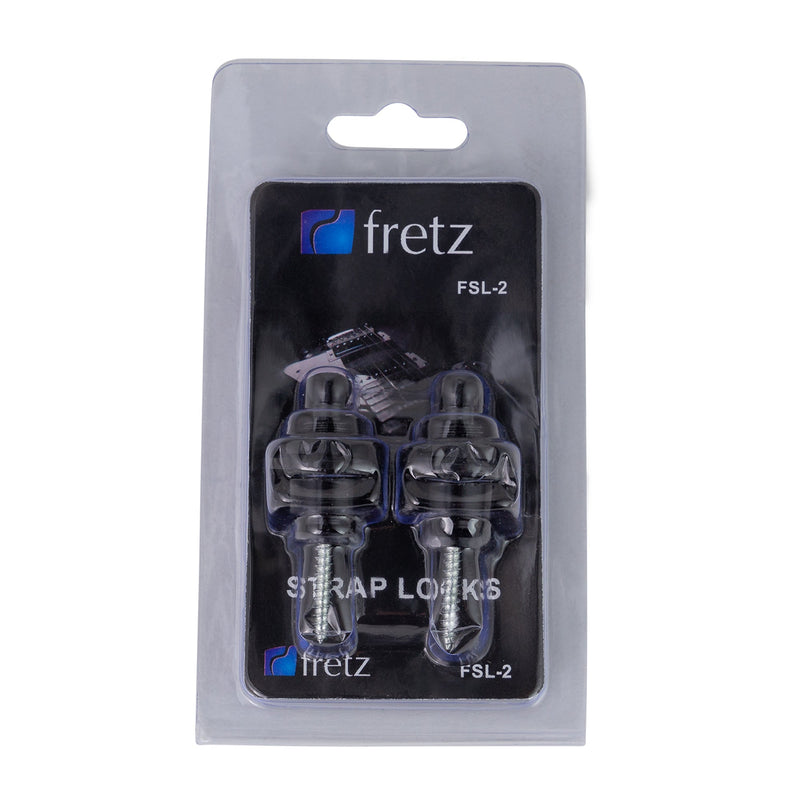 -FRETZ Strap Lock FSL-2-BLK Black-Living Music