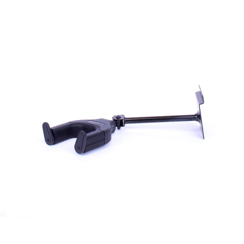 -Fretz Long Self-Securing Long Slatwall Guitar Hanger (Black)-Living Music