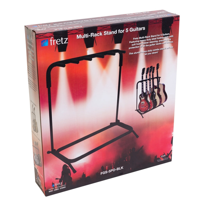 -Fretz Multi-Rack Guitar Stand (5 Guitars)-Living Music
