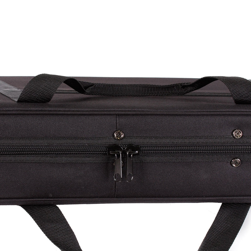 -Fretz Rectangular Electric Bass Guitar Polyfoam Case (Black)-Living Music