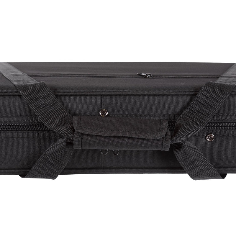 -Fretz Rectangular Electric Guitar Polyfoam Case (Black)-Living Music