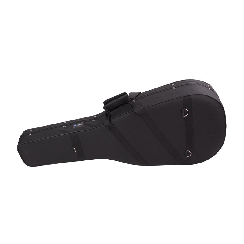 -Fretz Shaped 3/4 Classical Guitar Polyfoam Case (Black)-Living Music