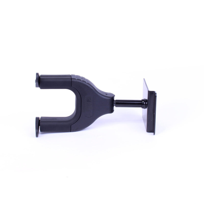 -Fretz Short Self-Securing Slatwall Guitar Hanger (Black)-Living Music