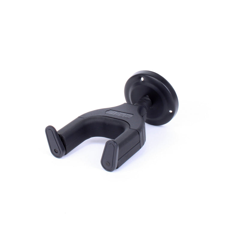 -Fretz Short Self-Securing Wall-Mounted Guitar Hanger (Black)-Living Music