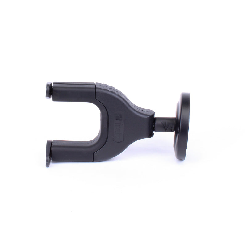 -Fretz Short Self-Securing Wall-Mounted Guitar Hanger (Black)-Living Music