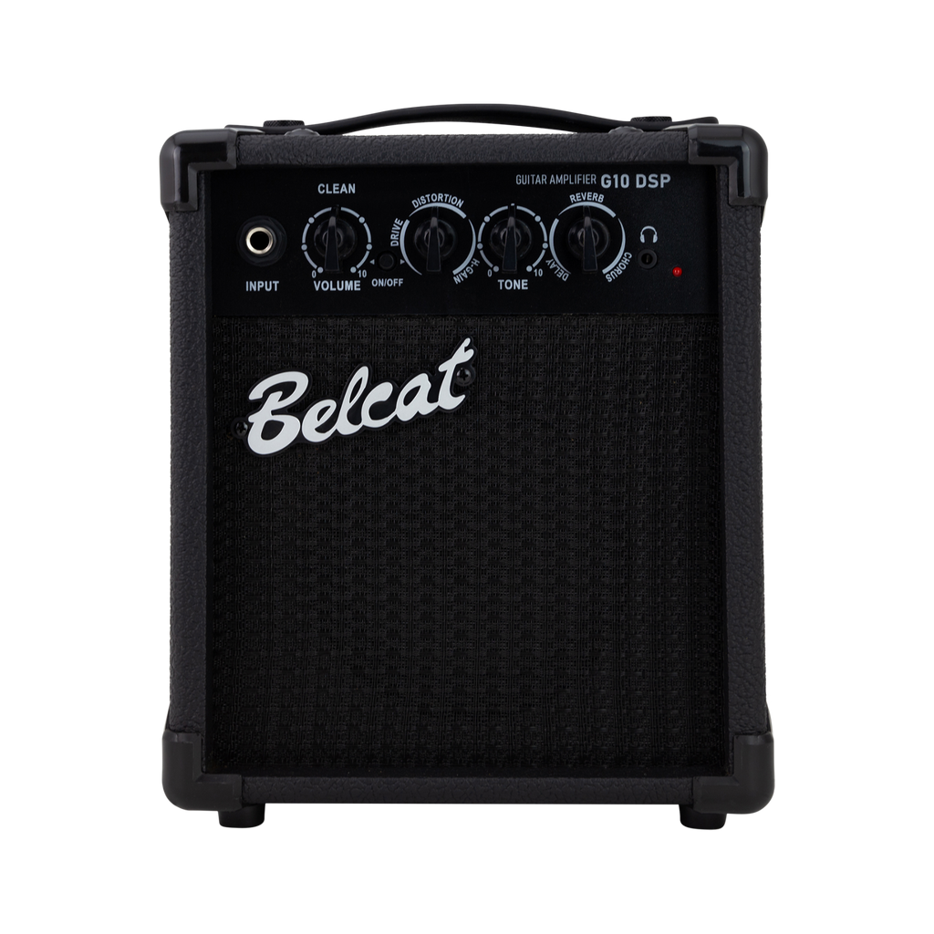 -Belcat G10 DSP Guitar Combo Amplifier with Effects (Black)-Living Music