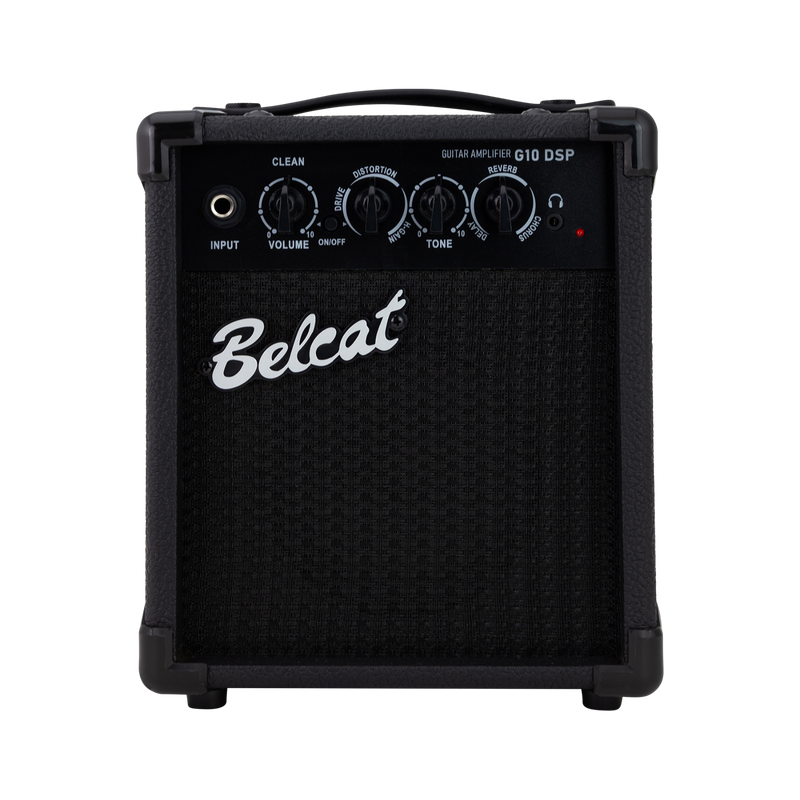 -Belcat G10 DSP Guitar Combo Amplifier with Effects (Black)-Living Music