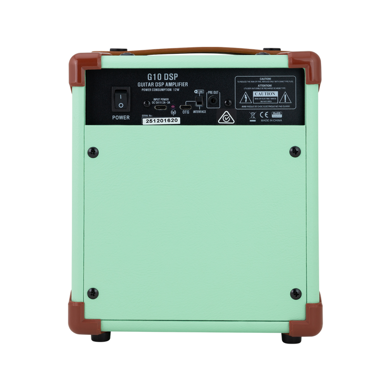 -Belcat G10 DSP Guitar Combo Amplifier with Effects (Mint Green)-Living Music