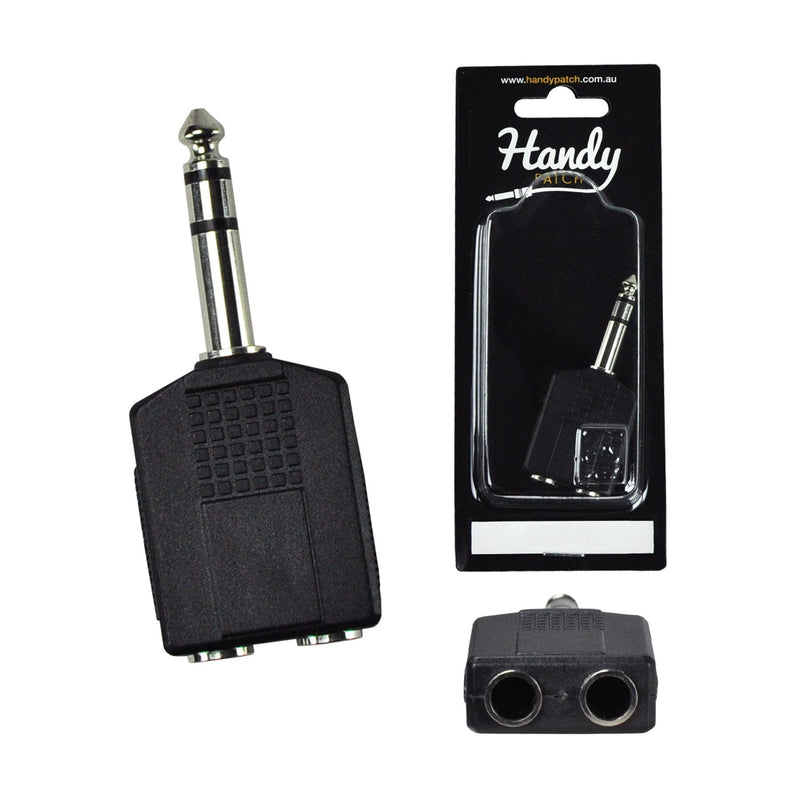 -Handy Patch 2 Female Mono to Stereo Phono Adaptor-Living Music