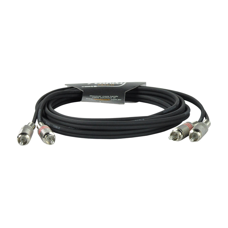 -Handy Patch Male Stereo RCA to Male Stereo RCA Cable (3m)-Living Music