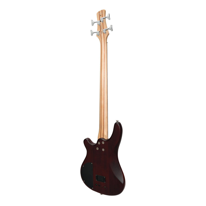 -J&D Luthiers '20 Series' 4-String Contemporary Active Electric Bass Guitar (Natural Satin)-Living Music