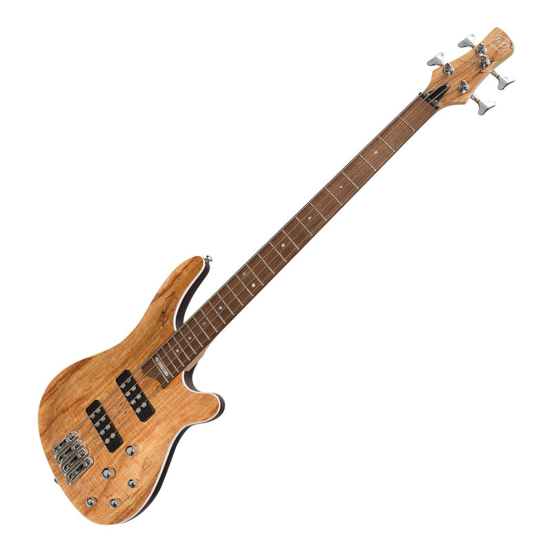 JD-2000-SPM-J&D Luthiers '20 Series' 4-String Contemporary Active Electric Bass Guitar (Natural Satin)-Living Music