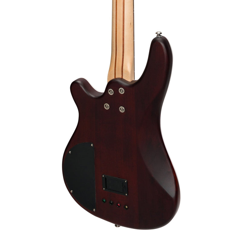 -J&D Luthiers '20 Series' 4-String Contemporary Active Electric Bass Guitar (Natural Satin)-Living Music
