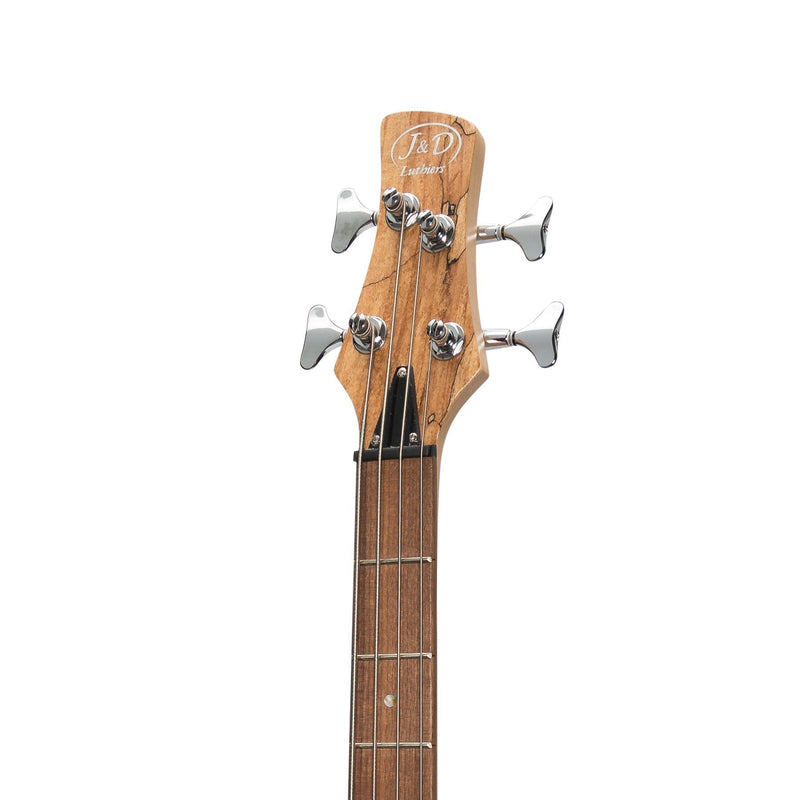 -J&D Luthiers '20 Series' 4-String Contemporary Active Electric Bass Guitar (Natural Satin)-Living Music